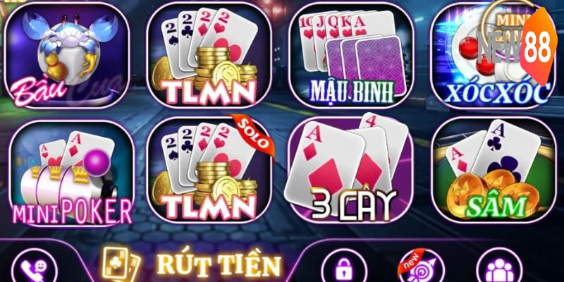 Sảnh bài đổi thưởng phổ biến