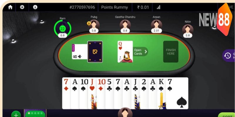 Quy tắc được cập nhật trong trò chơi Three Card Rummy