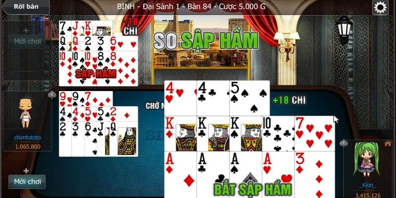 Cách chơi Mậu Binh kiểu 3 phé bắn bài dễ thắng lớn